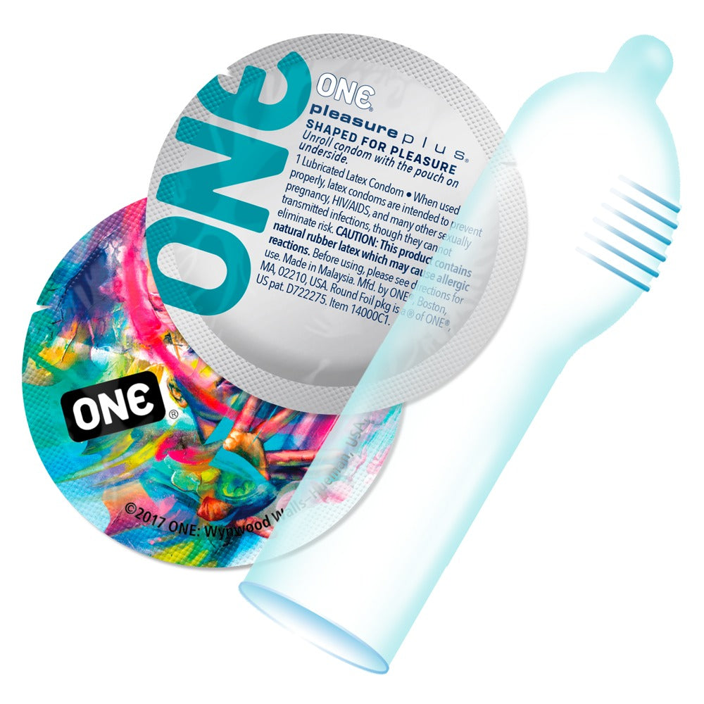 ONE Pleasure Plus x12 - Preservativos con Pleasure Pocket Texturizado