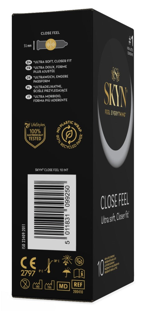 SKYN Close Feel Pack 10 - Preservativos Sin Látex Extrafinos
