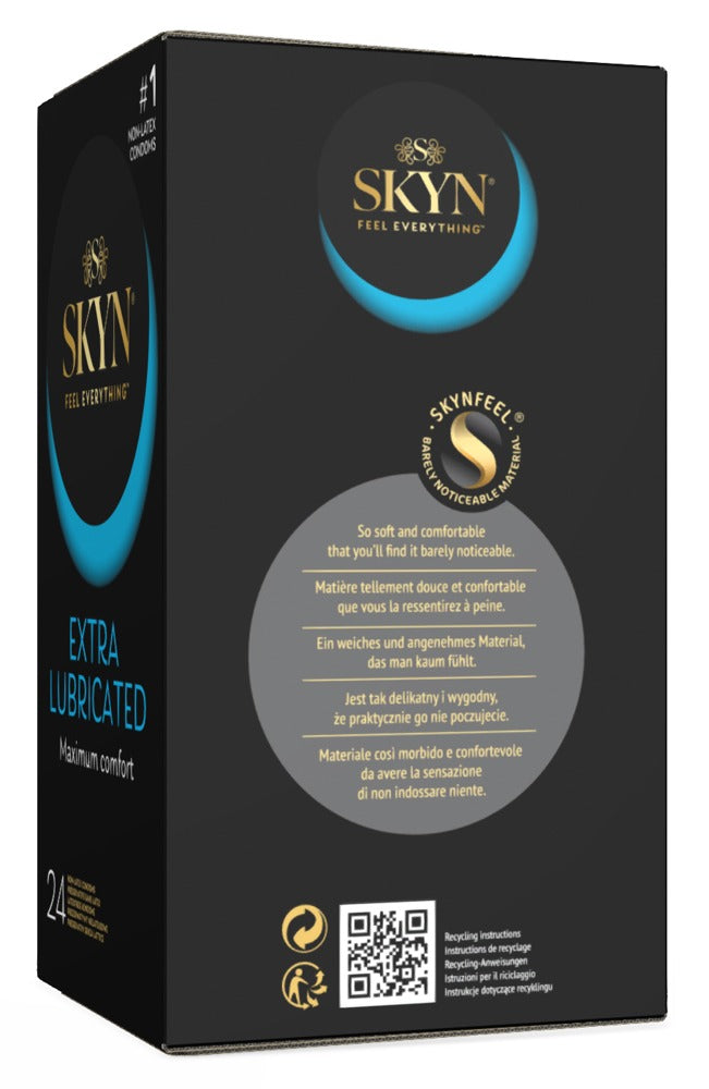 SKYN Extra Lubricated x24 - Preservativos sin Látex Ultra Finos