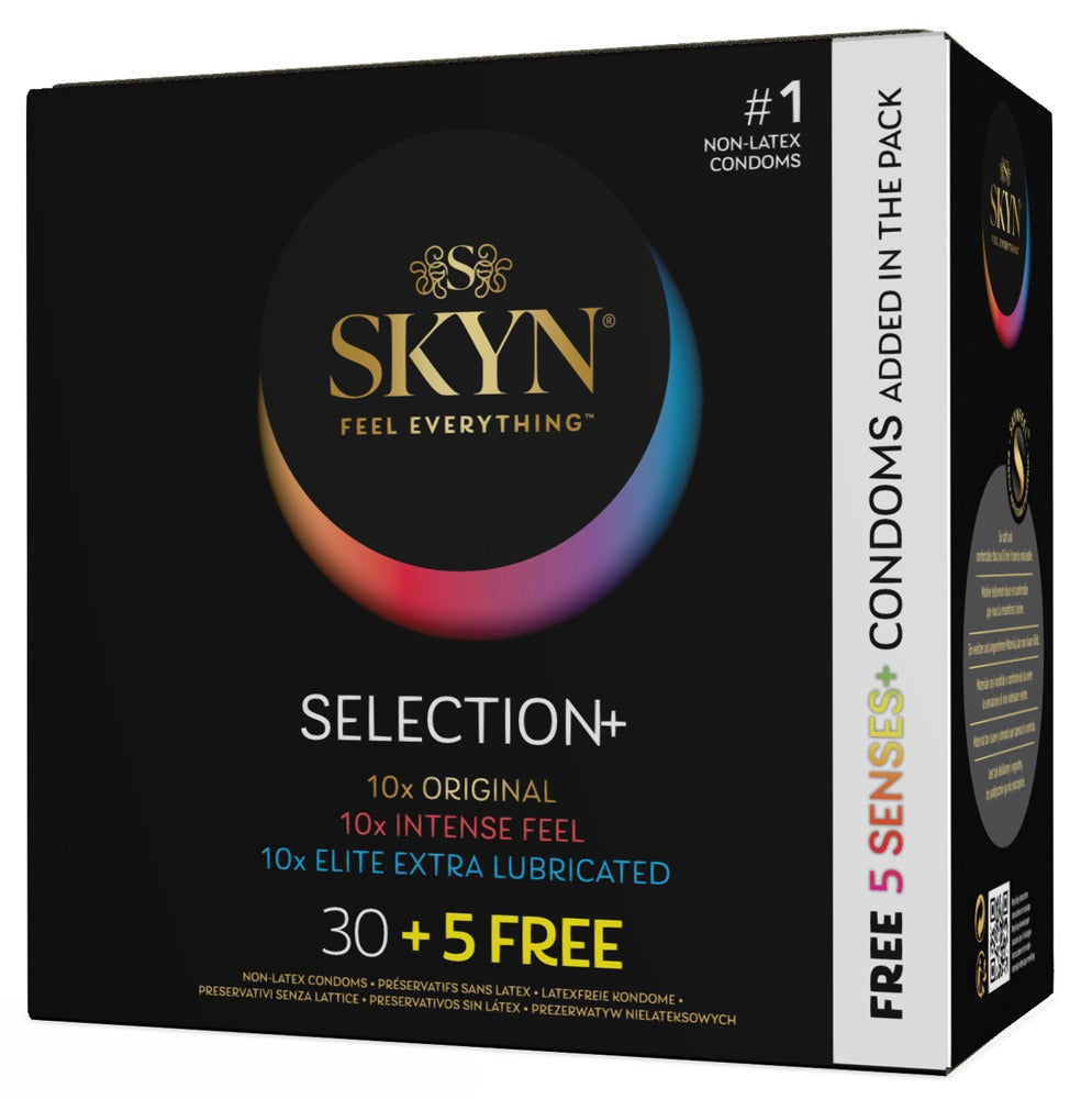SKYN Selection+ 35 Preservativos Sin Látex - Variedad de Experiencias