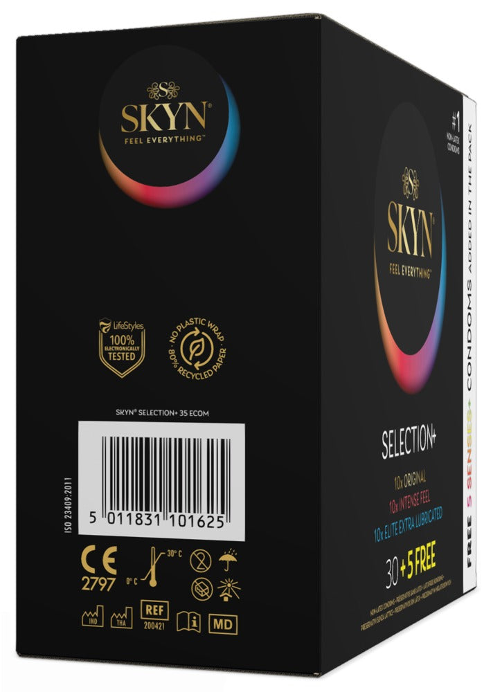 SKYN Selection+ 35 Preservativos Sin Látex - Variedad de Experiencias