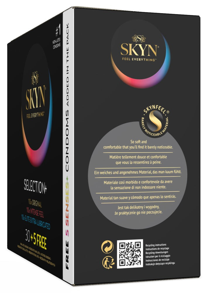 SKYN Selection+ 35 Preservativos Sin Látex - Variedad de Experiencias