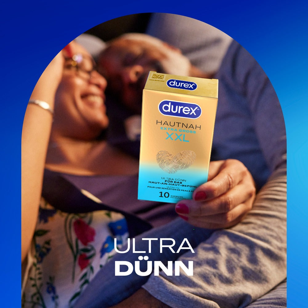 Durex Hautnah Extra Groß - Preservativos Ultrafinos XXL x10