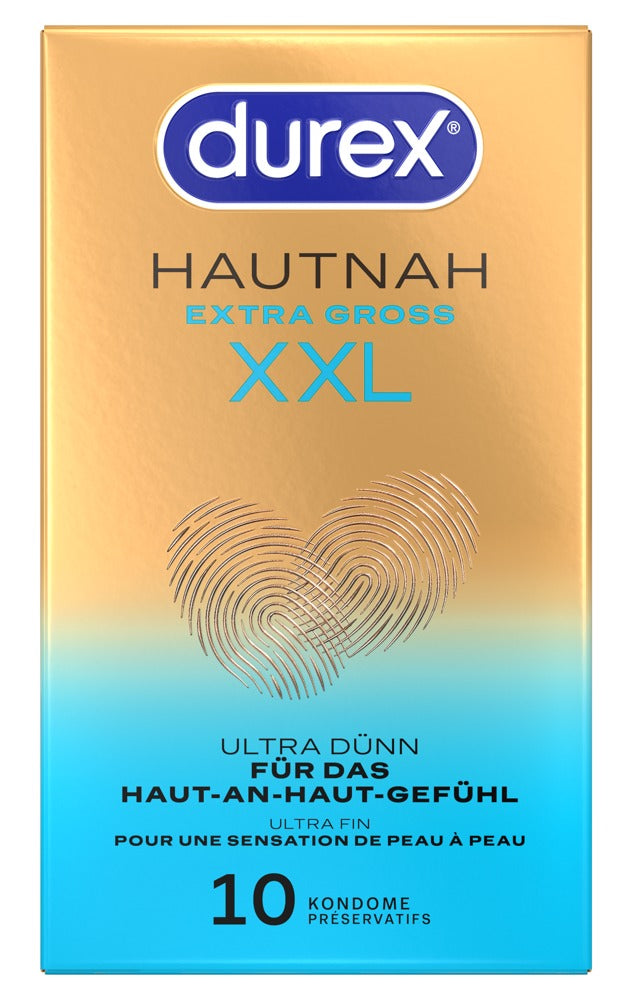 Durex Hautnah Extra Groß - Preservativos Ultrafinos XXL x10