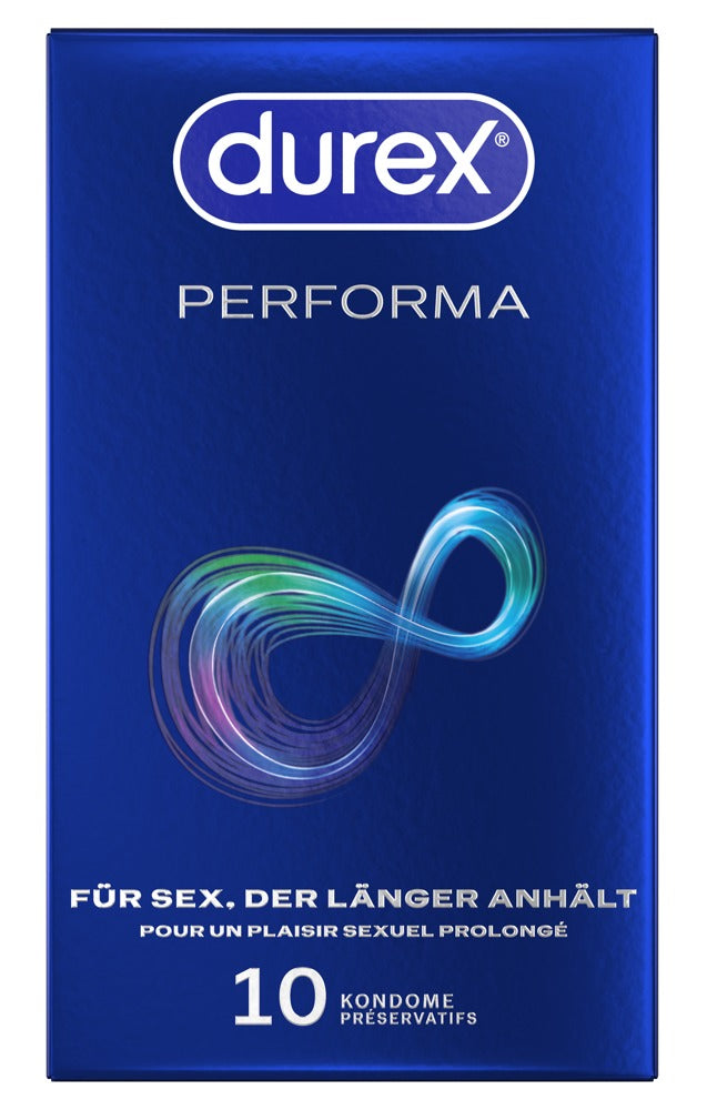 Durex Performa x 10 - Preservativos con Benzocaína para Mayor Duración