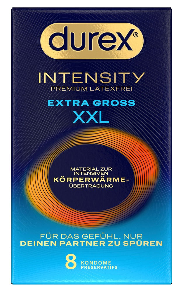 Durex Intensity Extra Large x8 - Preservativos Ultrafinos sin Látex