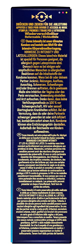 Durex Intensity Extra Large x8 - Preservativos Ultrafinos sin Látex
