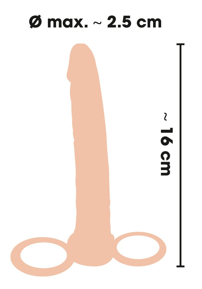 Anal Special Nature - Dildo Anal Flexible con Anillos para Pene y Escroto