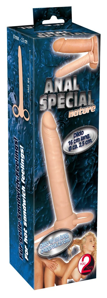 Anal Special Nature - Dildo Anal Flexible con Anillos para Pene y Escroto