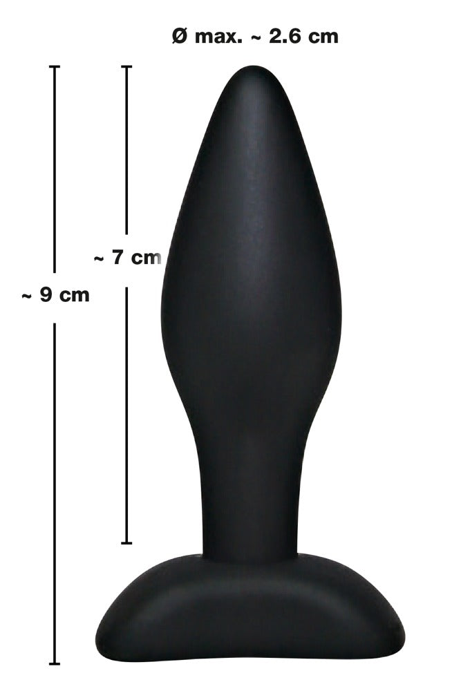 Black Velvets Small Plug - Plug Anal de Silicona con Base Ventosa