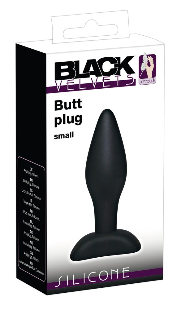 Black Velvets Small Plug - Plug Anal de Silicona con Base Ventosa