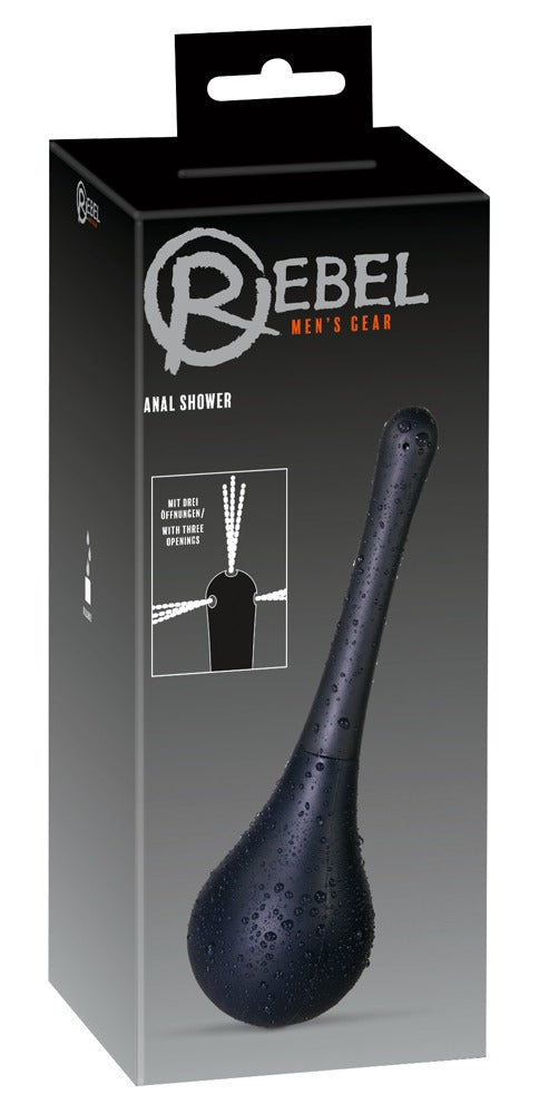Rebel Anal Shower Black - Ducha Íntima 250 ml con Boquilla Desmontable
