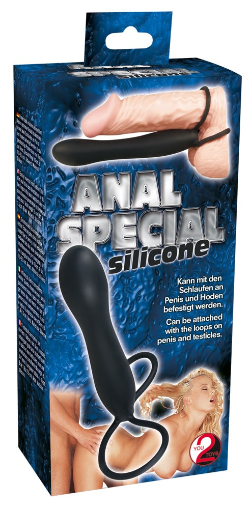 Anal Special Silicone Black - Dildo de Doble Penetración You2Toys