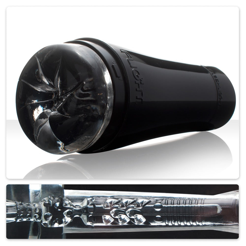 Fleshlight Flight Pilot - Masturbador Transparente con Canal Estriado