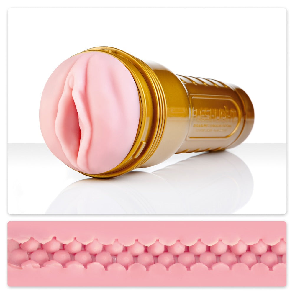 Fleshlight Pink Lady STU - Masturbador para Entrenamiento de Resistencia
