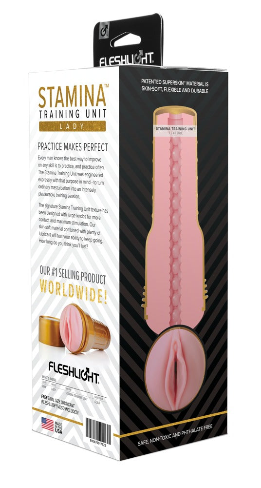 Fleshlight Pink Lady STU - Masturbador para Entrenamiento de Resistencia