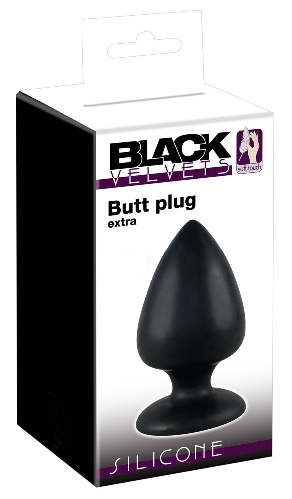 Black Velvets Extra Butt Plug - Plug Anal con Ventosa de Silicona