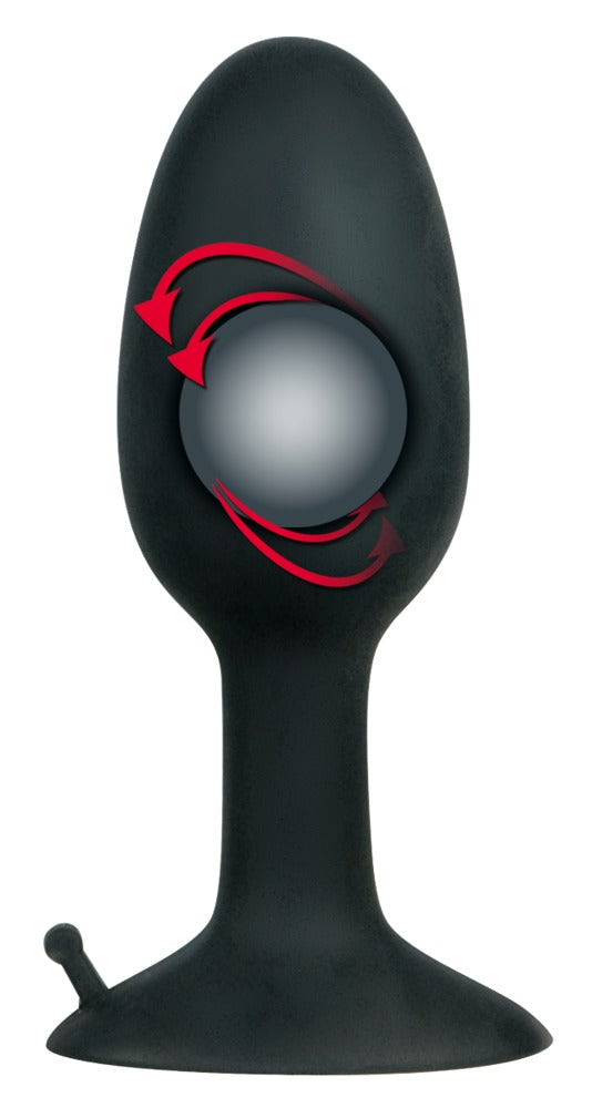Backdoor Friend Small - Plug Anal de Silicona con Bola Estimuladora Interna
