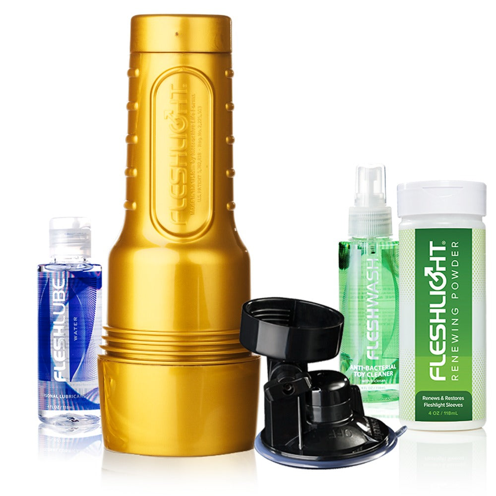 Fleshlight Stamina Value Pack - Set Completo con Lubricante y Accesorios