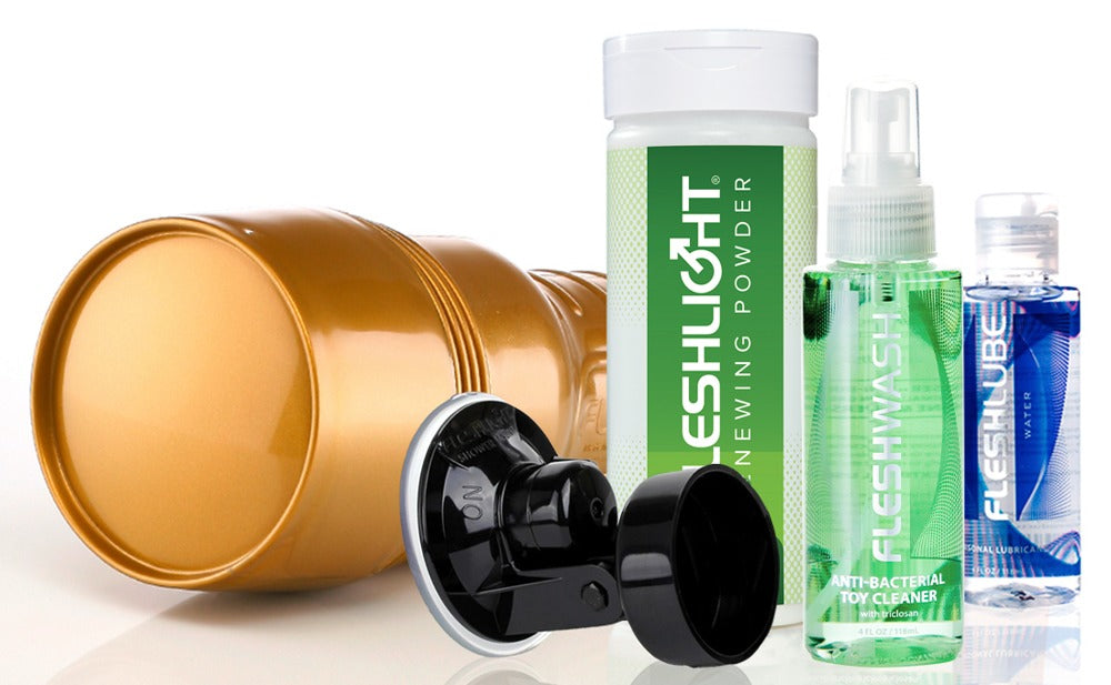 Fleshlight Stamina Value Pack - Set Completo con Lubricante y Accesorios