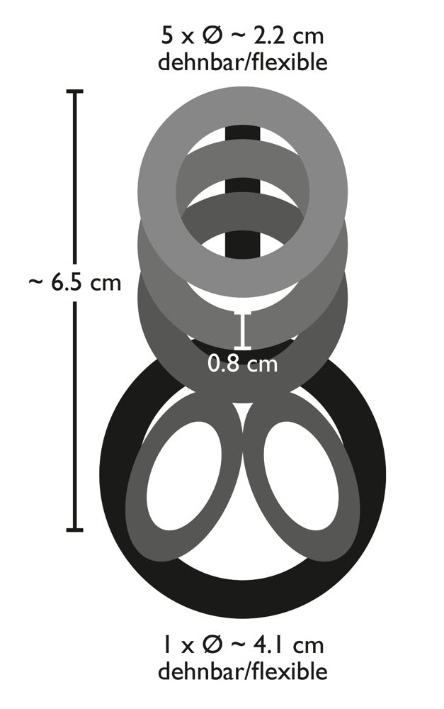 BK Cock Ring Bad Kitty - Anillo Pene Regulable Gris