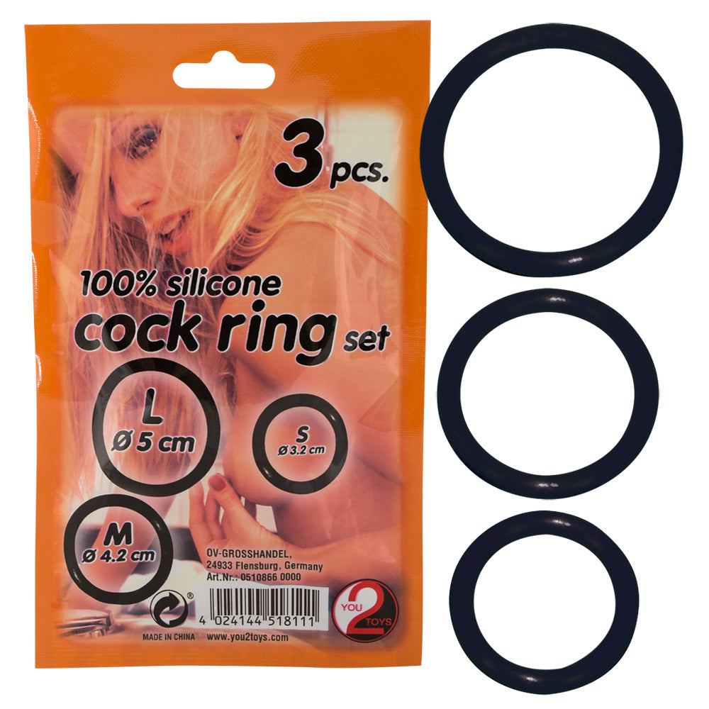 Set 3 Anillos de Silicona You2Toys - Erecciones Duraderas