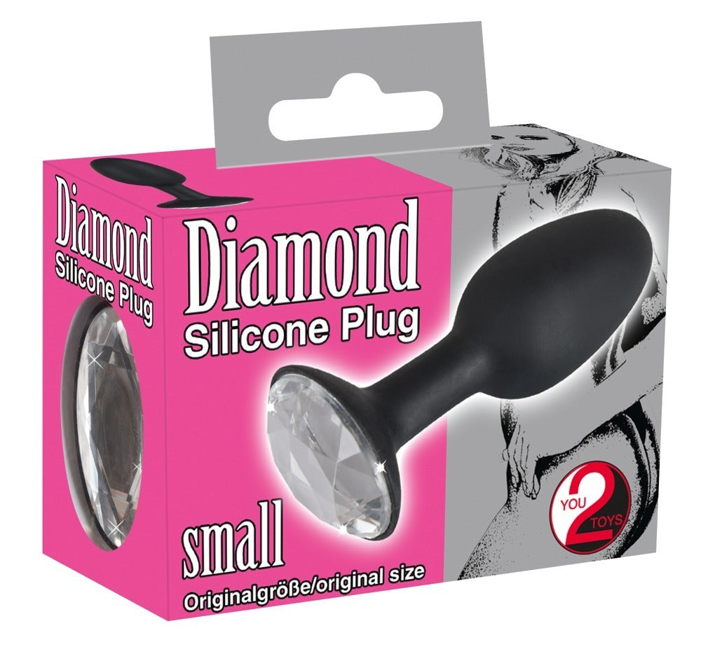 Butt Plug Diamond S You2Toys - Plug Anal de Silicona con Piedra Brillante
