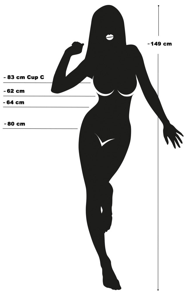 Muñeca Pamela Inflable 160 cm - 3 Orificios Realistas