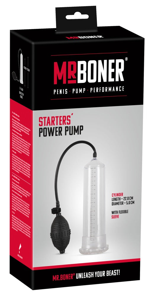 Starters Power Pump - Bomba de Vacío para Pene con Escala de Medición