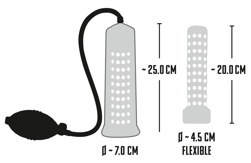 Fantastic Power Pump - Bomba de Vacío con Manga de Nudos y Escala de Medición