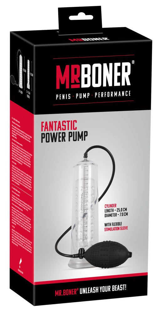 Fantastic Power Pump - Bomba de Vacío con Manga de Nudos y Escala de Medición