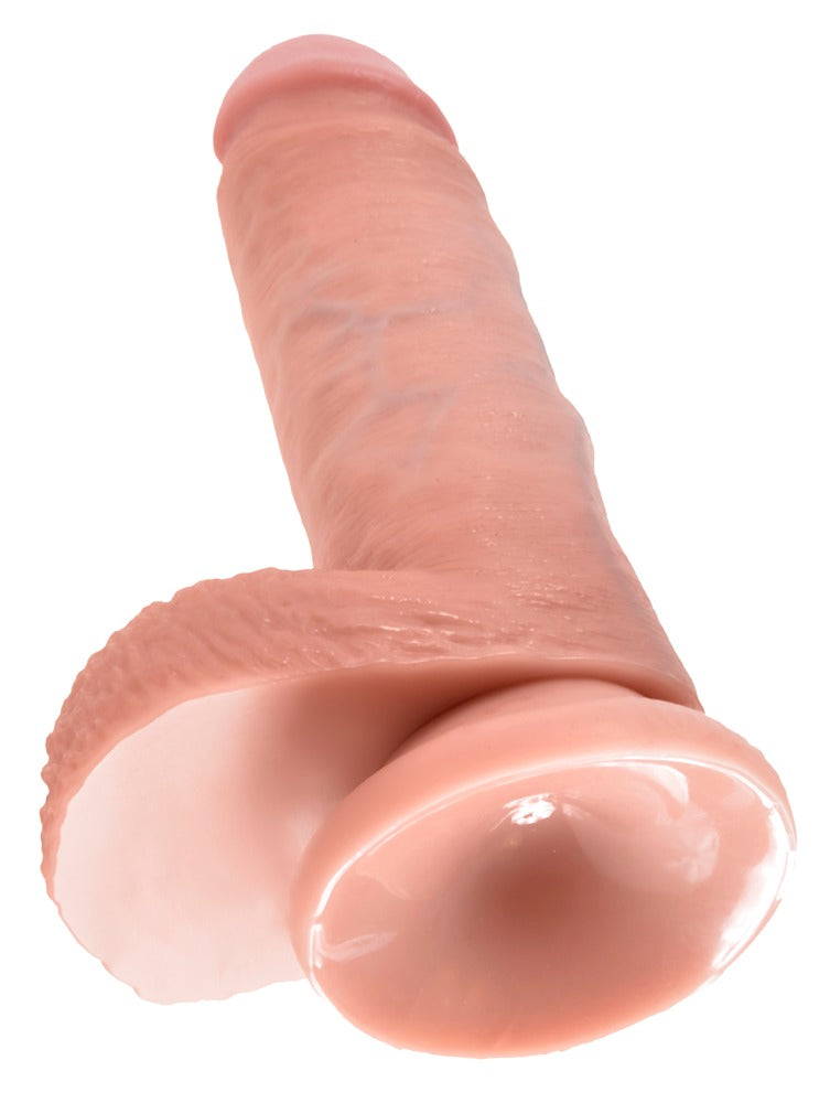 King Cock with Balls 7 inch - Dildo Realista con Ventosa
