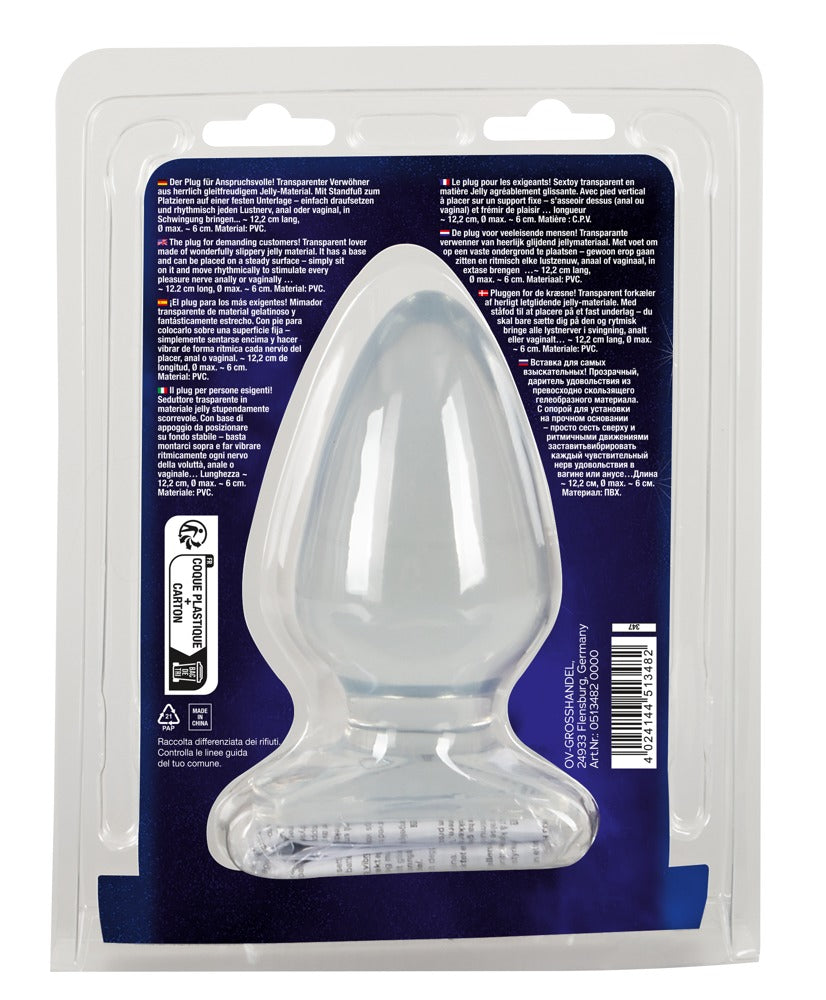 Crystal Plug & Joy Anal - Transparente PVC 13cm