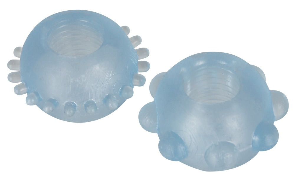 Cock Ring Set 2 Pcs You2Toys - Anillos Pene Azul Transparente