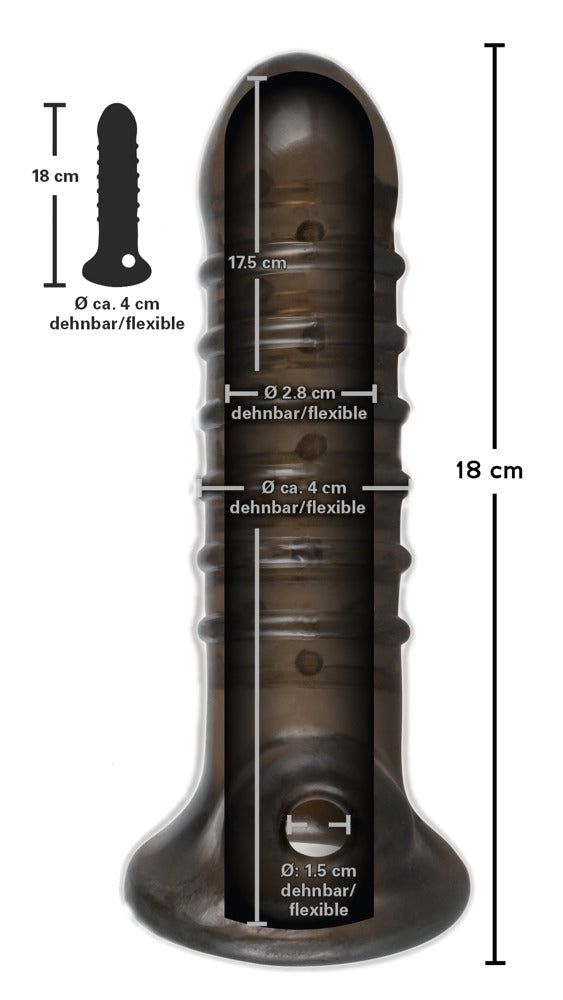 Rebel Dick & Ball Sleeve - Funda Estimuladora 18 cm