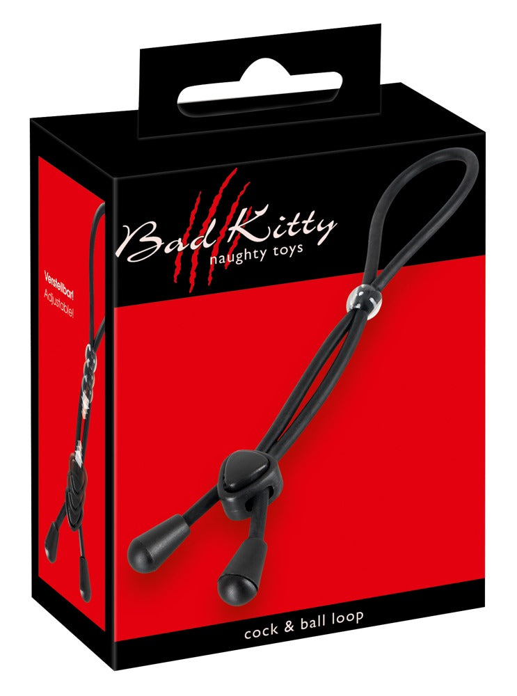 BK Cock & Ball Loop - Anillo Ajustable con Estimulador de Testículos