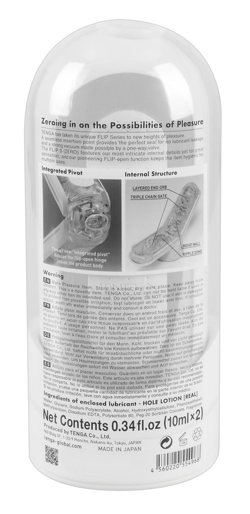 Tenga Flip 0 Zero - Masturbador Reutilizable con Apertura Abatible