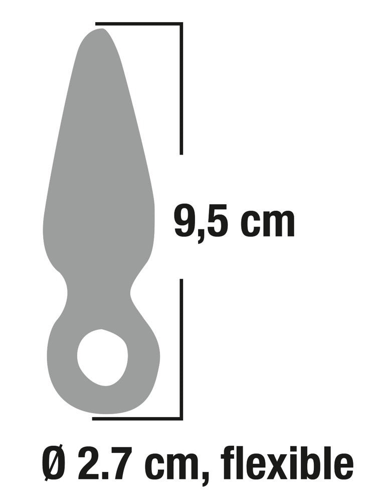 Finger Plug You2Toys - Plug Anal Transparente con Aro de Dedo