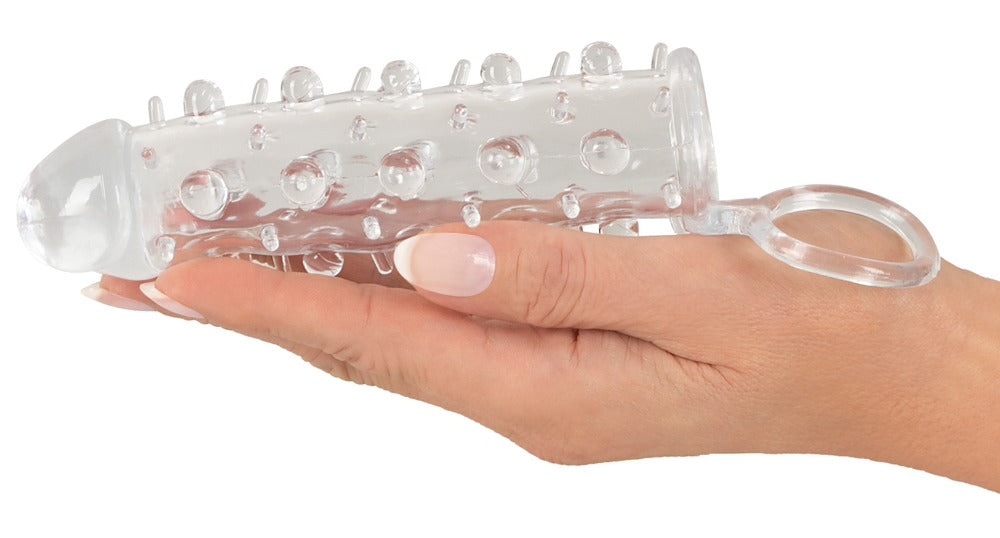 Crystal Skin Sleeve - Funda con Nódulos y Anillo Peneano