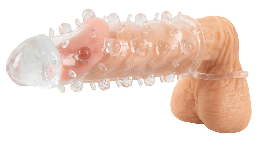 Crystal Skin Sleeve - Funda con Nódulos y Anillo Peneano