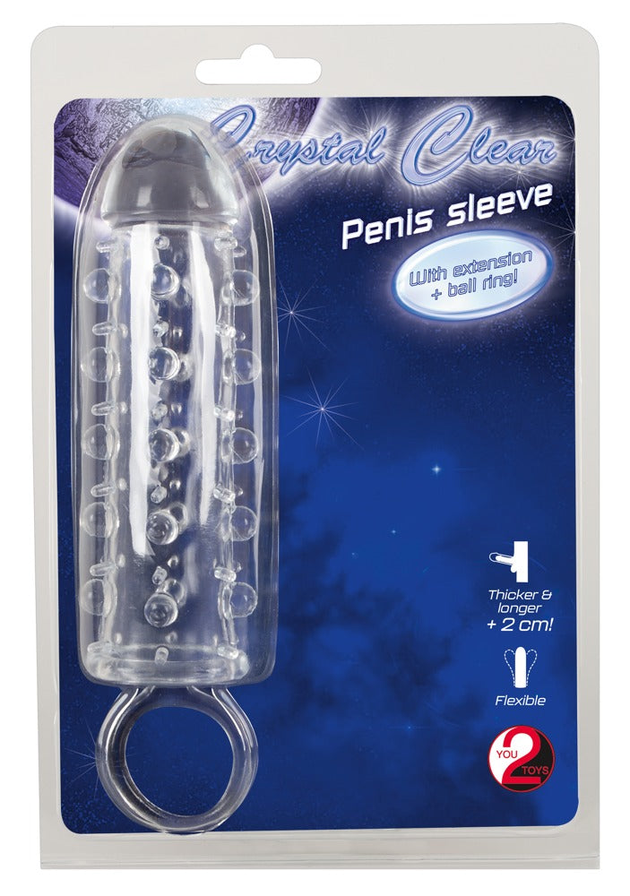 Crystal Skin Sleeve - Funda con Nódulos y Anillo Peneano