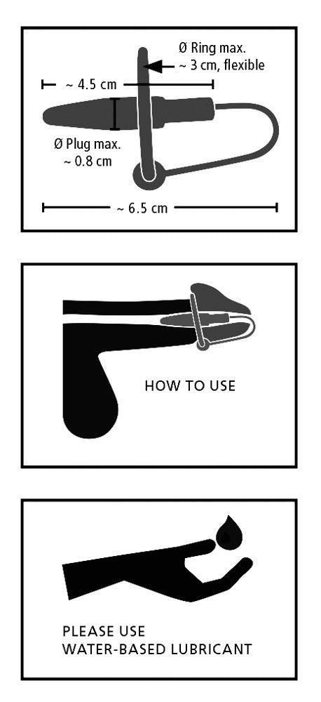 Penis Plug + Anillo de Silicona para Glande Penisplug - Estimulación Uretral