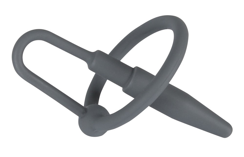Penis Plug with Glans Ring - Estimulador Uretral de Silicona con Anillo