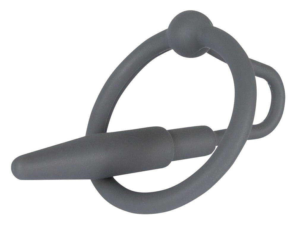 Penis Plug with Glans Ring - Estimulador Uretral de Silicona con Anillo