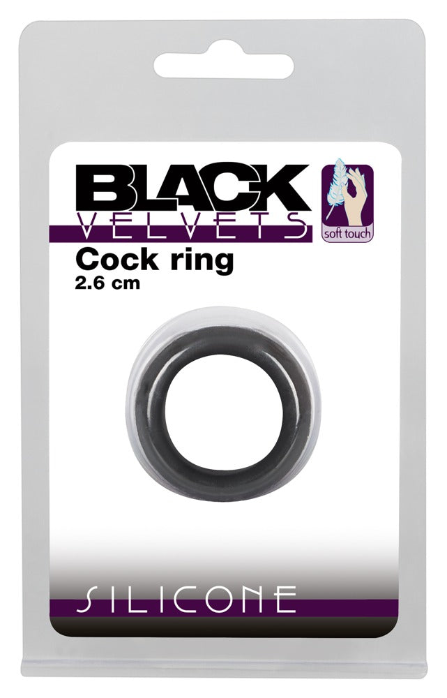 Black Velvets Cock Ring - Anillo de Silicona 26 mm
