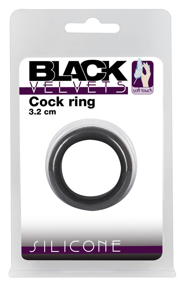 Black Velvets Cock Ring 3.2 cm - Anillo Potenciador de Silicona
