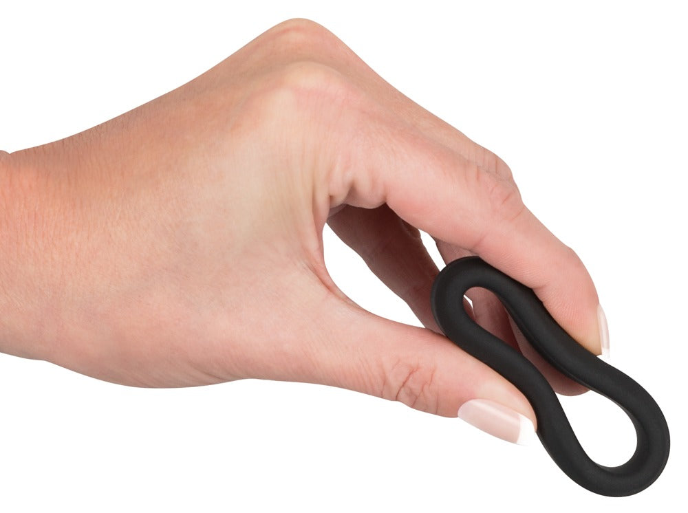 Black Velvets Cock Ring 3.8 cm - Anillo de Silicona para Mayor Firmeza