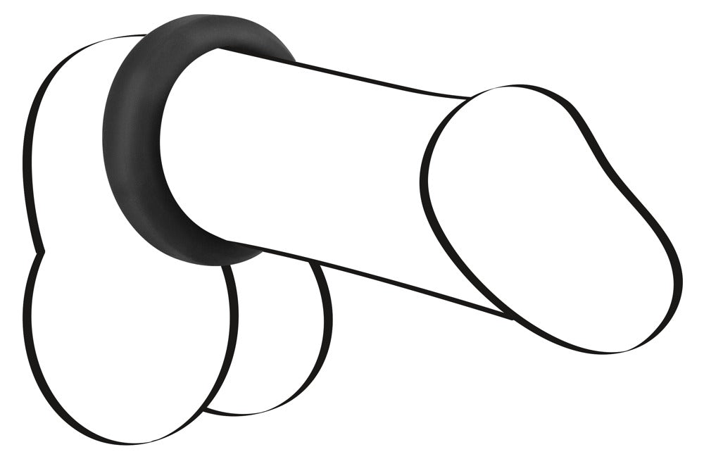 Black Velvets Cock Ring 3.8 cm - Anillo de Silicona para Mayor Firmeza