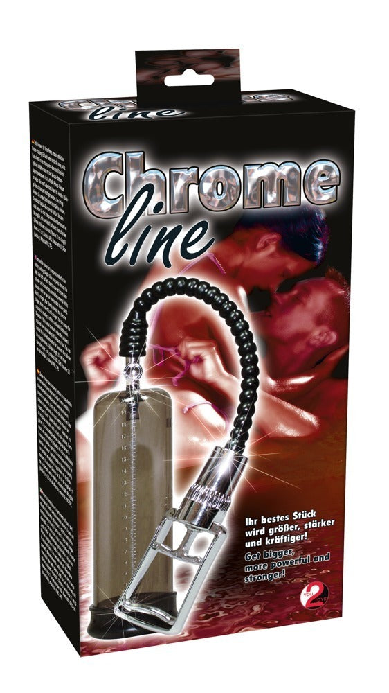 Chrome Line Penis Pump You2Toys - Bomba de Vacío con Válvula Reguladora