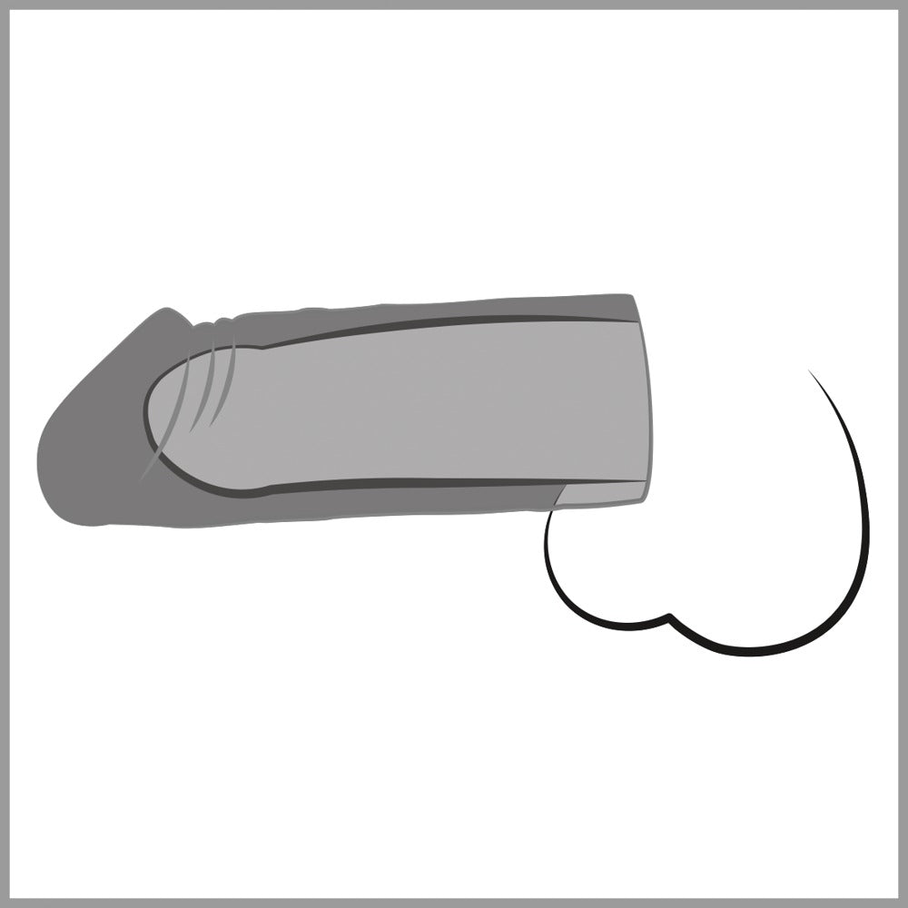 Mega Dick Sleeve Transparent - Funda Extensora de TPE